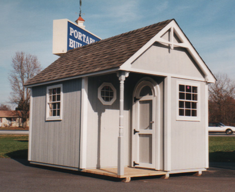 Customized Cape Cod Portable Storage Shed to match your home