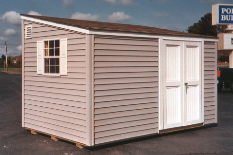 12' Lean-To Narrow Storage Shed (CU-7) - Portable Buildings, Inc