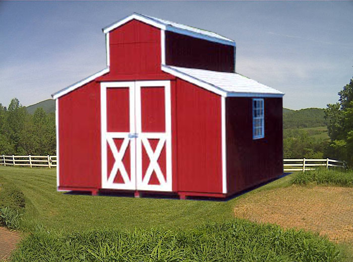 Tobacco-style-barn-outdoor-storage-shed