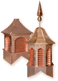 Estate Copper Series: 16oz copper clad cupola providing beauty and durability like no other.