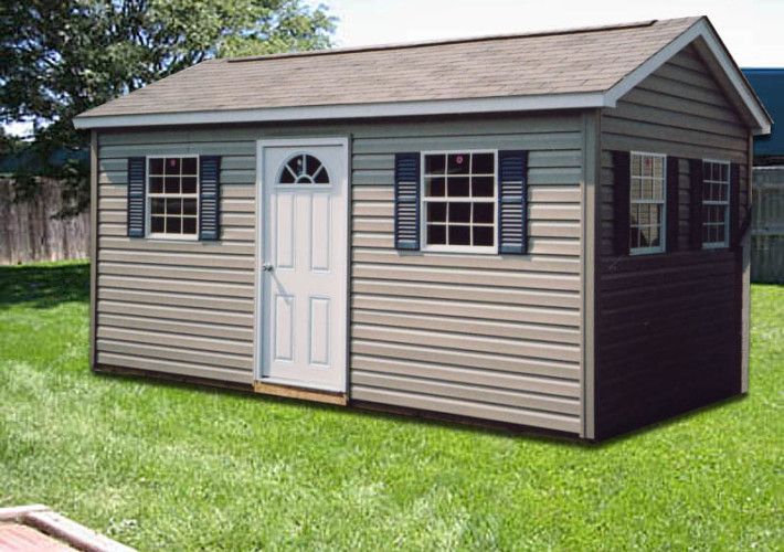 10x16RanchShedDutchlapVinylSiding