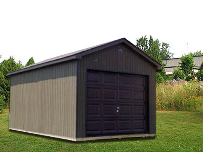 10 X 16 Shed with Garage Door