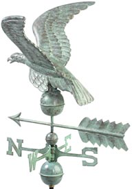 Smithsonian Eagle Blue Verde Copper Weathervane