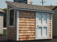 4′ x 8′ Cedar Lean-To Garden Storage Shed (CU-11)