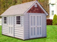 8′ x 12′ Custom Cape Cod with Cedar Gables (CU-24)