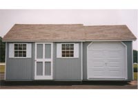 12′ x 20′ Custom Built Storage Shed with “Garage” (CU-5)