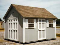 Charming Cape Cod Storage Shed, 10x12