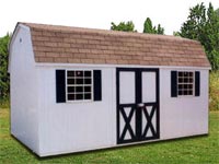 10′ x 16′ White Dutchman Storage Shed (D-1)