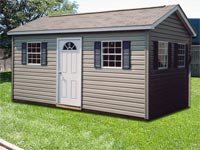 10′ x 16′ Ranch, Dutchlap Vinyl Siding (R-10)