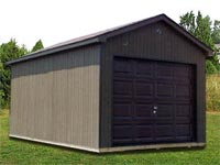 10′ x 16′ x 7′ Ranch w/ Overhead Door (R-6)