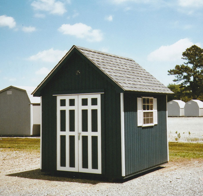 cute 8' x 8' cape cod color matched shed