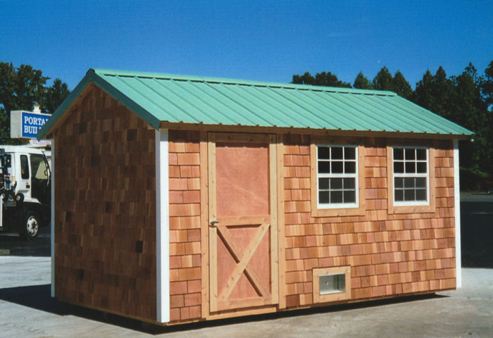 16' Ranch with Cedar Siding and Metal Roof (R-16) - Portable ...