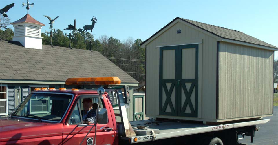 Portable Shed Delivery in Delaware, Maryland and Virgina