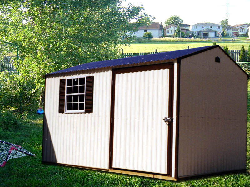 Low Maintenance 8' x 12' Aluminum Shed (CU-13) - Portable Buildings